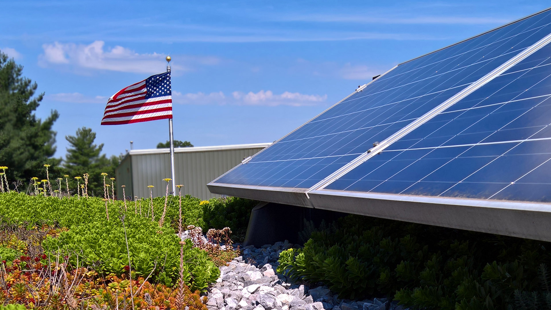 Solar Green Roof installation in USA
