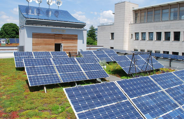 PV System is fully integrated within the Green Roof System most effective solution