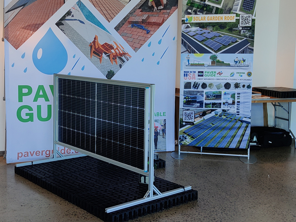 Bifacial Vertical Solar Green Roof