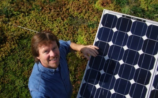 First iselfie Solar Green Roof in the world